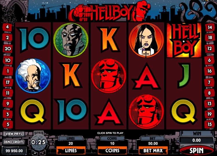 Игровой автомат «Hellboy» в казино Гусар